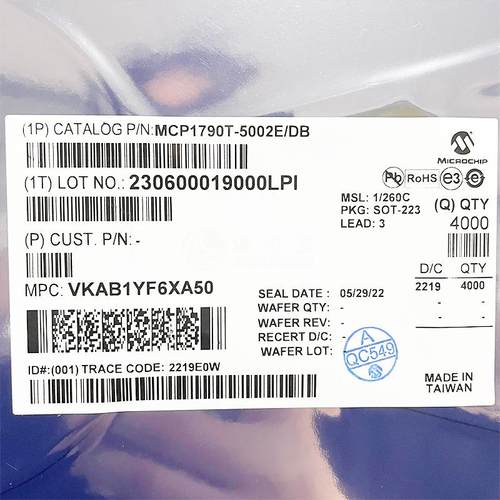 MCP1790T-5002E/DB MICROCHIP 集成电路（IC） 现货供应