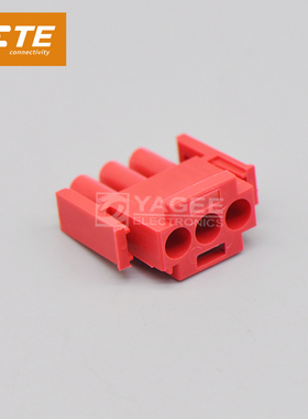 1-480700-2 TYCO泰科TE安普AMP连接器 6.35 mm红色 3孔原装现货
