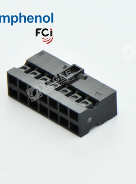 90311-014LF Amphenol FCI 连接器 黑色 2排 14路Housings原装 现