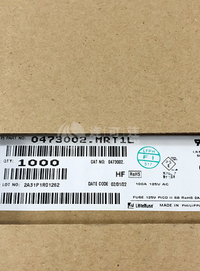 0473002.MRT1L Littelfuse 电路保护 现货供应