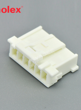 51382-0600 513820600莫仕molex连接器 6P 白色 母外壳接插件正品