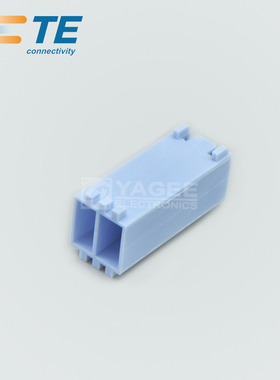 521204-6 TE/AMP 安普 泰科连接器 2P 蓝色 间距 5mm 原装正品