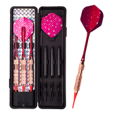 飞镖胶头18克镀玫瑰金安全飞标电子飞镖套装 东业飞镖 软式