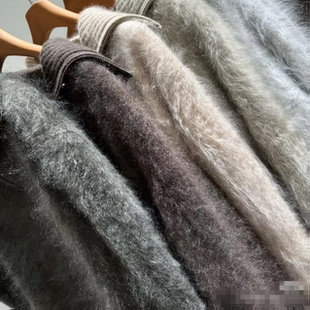 实际库存 大版半拉链皇室拉绒山羊绒毛衣