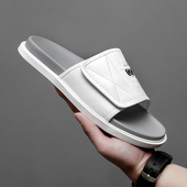 凉拖防滑室外网红时尚 拖鞋 韩版 2026新款 真皮防臭户外一字拖 男夏季