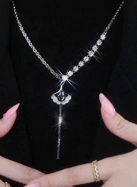 other钛钢水晶女长款流苏