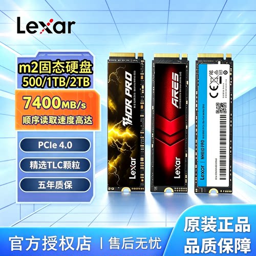 雷克沙固态硬盘500GB/1TB/2TB m.2固态硬盘SSD台式电脑笔记本通用