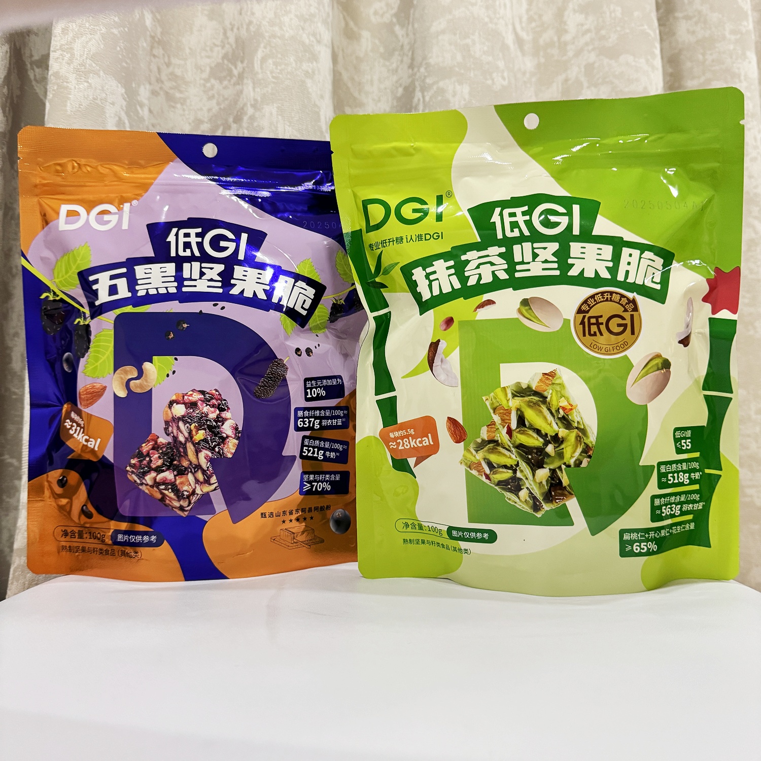 低GI五黑抹茶坚果脆100g