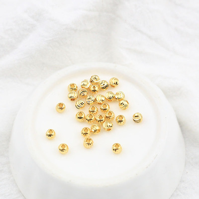 18K包金小金珠散珠隔珠转运珠