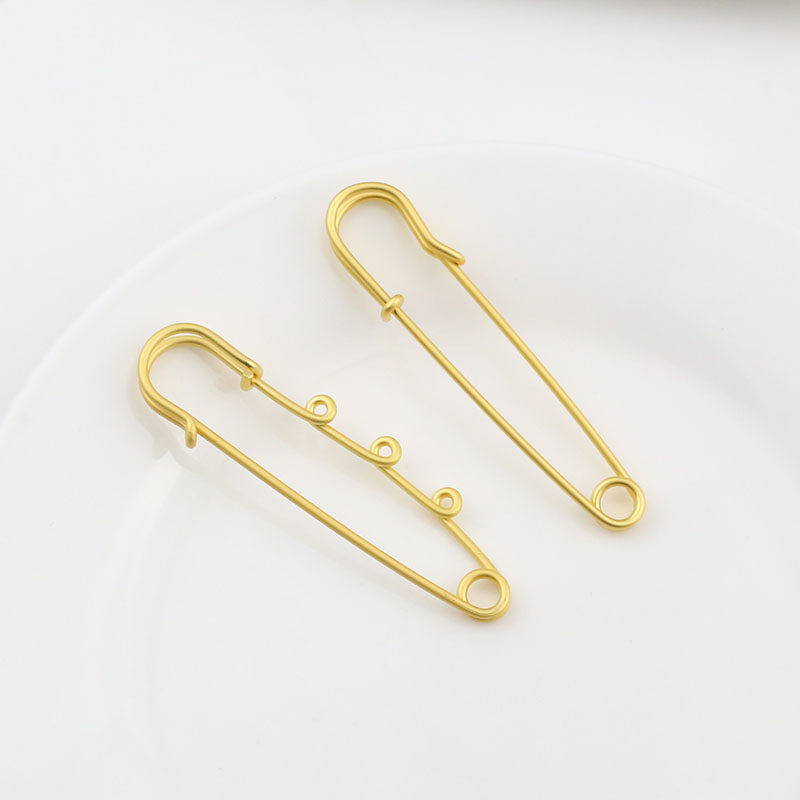 매트 골드 철 65MM 교수형 핀 펜던트 브로치 버튼 멀티 교수형 액세서리 DIY 크리 에이 티브 수제 재료