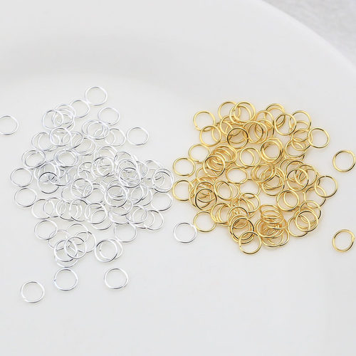 diy金色连接环纯铜开口圈