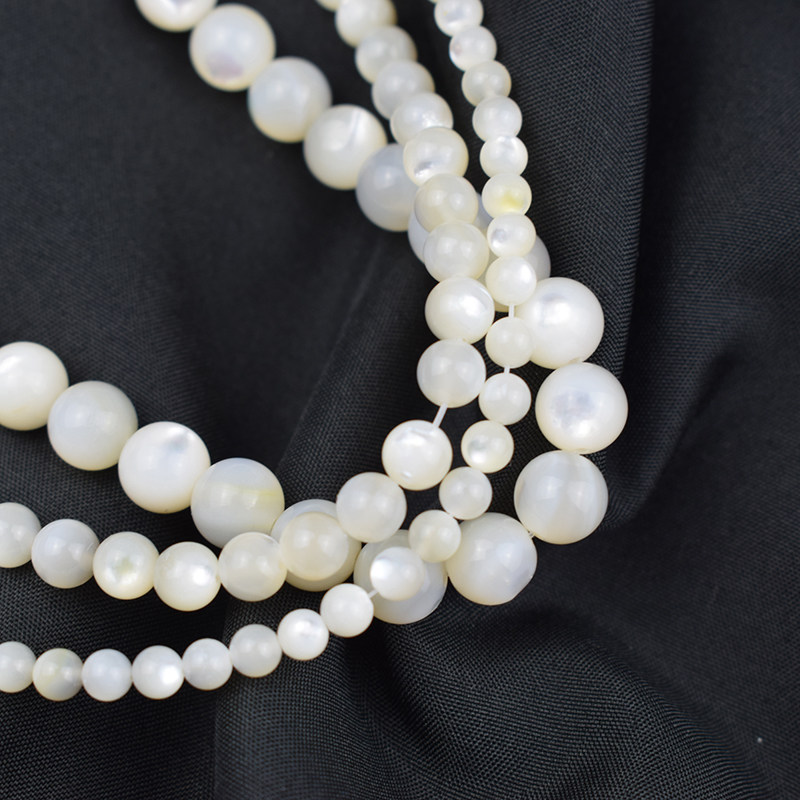 天然深海马蹄螺珍珠饰品配件