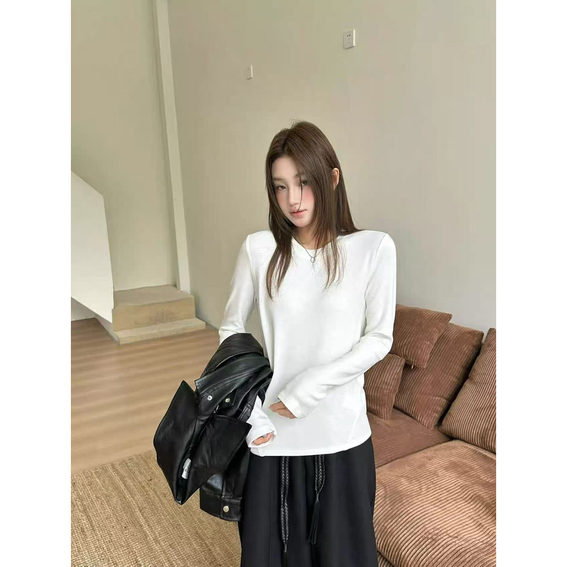 自留打底衫女秋冬款洋气内搭羊毛加厚正肩长袖t恤修身显瘦垫肩上,女装/女士精品,毛针织衫,淘宝优惠券,粉丝福利购,淘宝优惠卷