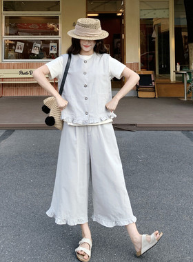 026新款夏季松弛感气质两件套极简风RF2B066-6682-P155K248