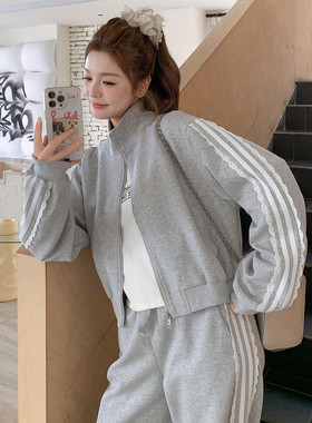 2026新款春装全棉两件套时尚休闲运动套装 2D009-2585P185控278