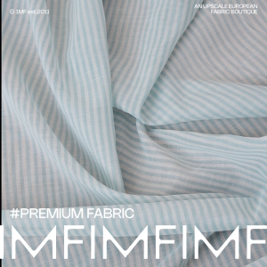 棉绿白条纹衬衫连衣裙布料面料