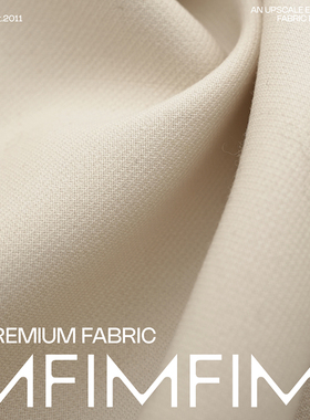 G&CC .WV初剪羊毛米色夹克外布 宽146CM 870G/M 意大利进口