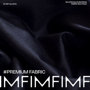 LP.小山羊绒薄款 254G 黑色裤 布料宽120CM 子衬衫 意大利直邮