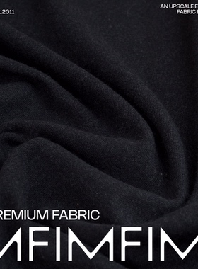 意大利直邮 羊毛混纺 面料灰黑色服装布料 幅宽155CM 633G/M