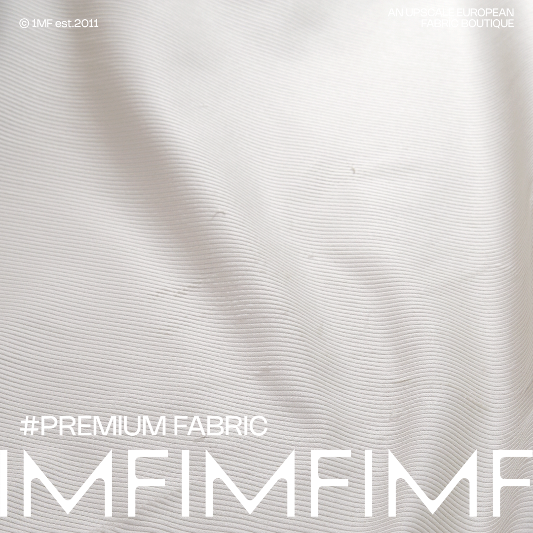 意大利直邮 棉质粗条灯芯绒微弹淡奶油绿色面料 宽150CM 600G/M