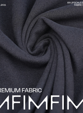 意大利进口现货     LP  棉混纺 黑色面料 宽150CM330G/M