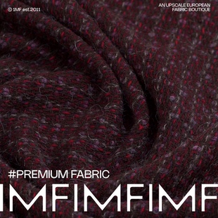 面料 布料服装 幅宽140CM克重507G 羊毛交织小香风粗花呢 香香