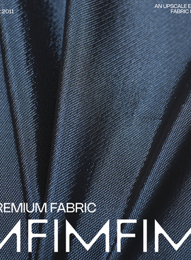 G&CC 真丝+金属丝交织蓝色调衬衫连衣裙礼服布 宽140CM 81G/M