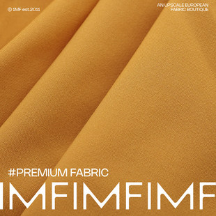 G&CC WV羊毛面料杏黄色西装外套裤子服装布料幅宽150CMZ562L7793