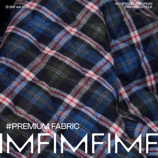 BAL面料 750G 幅宽110CM 意大利直邮 棉混纺格纹绗缝布料