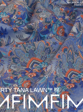 1MF米洛的乐园A 意大利LIBERTY Miro‘s Tana lawn棉布 宽1.36米