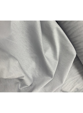 ARM 纯棉面料浅灰色针织打底T恤服装布料宽145CM233G/M意大利进口