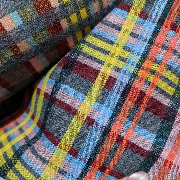 G&CC面料 羊毛交织格纹 服装面料布料 幅宽150CM 意大利直邮进口