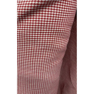 G&CC棉面料色织红白细千鸟格外套布料 M意大利进口 幅宽145CM385G