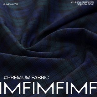 160G 宽115CM 高支高密棉质面料先染纱线蓝绿色格子布 1MF秒杀