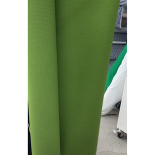 G家面料.WV初剪羊毛抹茶绿华夫格纹宽140CM378G M意大利进口