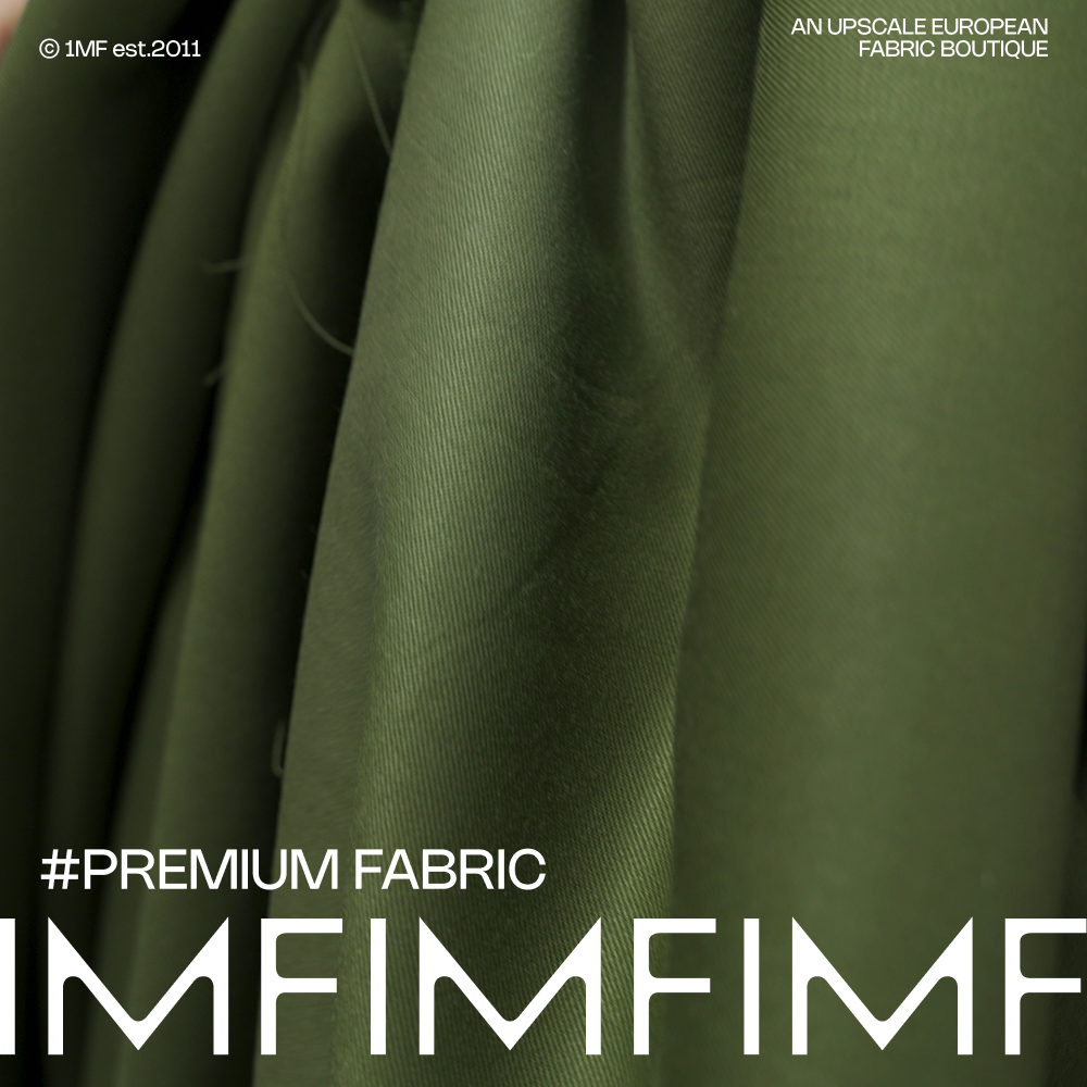 ZEG精纺 羊毛面料草绿色服装布料 宽150CM 意大利进口