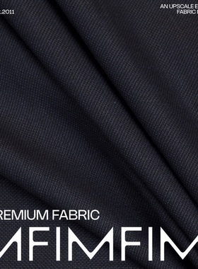 意大利CARNET 65%LI亚麻35%棉面料藏青色调服装布料 幅宽150CM