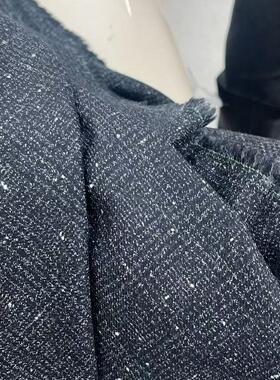 G&CC面料  WV羊黑色服装布料 宽140CM 意大利进口现货
