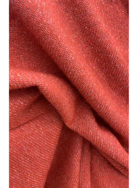 G&CC  羊毛面料粉橘色外套大衣布料 宽165CM 613G/M意大利进口