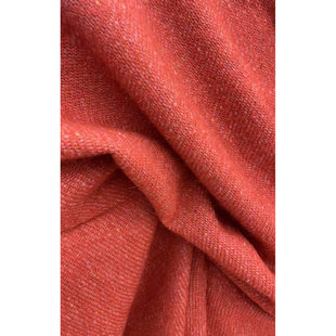 613G 宽165CM M意大利进口 羊毛面料粉橘色外套大衣布料 G&CC