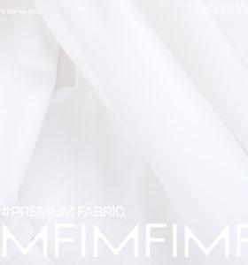 ARM面料 CO棉质面料白色风衣布料 宽155CM 意大利直邮