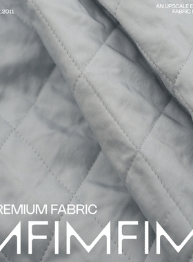 JIS T1. VI - T2.PL韩缝面料浅蓝色棉服布料宽140CM意大利