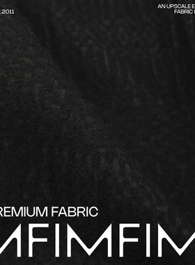 AGN 羊毛面料黑色裤子连衣裙A裙布 宽90CM 260G/M 意大利进口