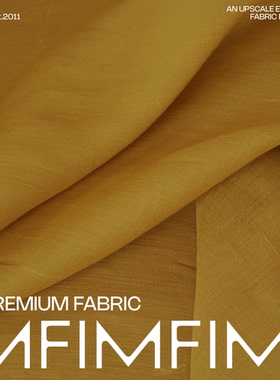 出口单 100支.苎麻面料芥末绿色.色服装布料 幅宽150CM