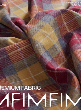 G&CC 羊毛彩色格纹面料 宽150CM 315G/M 意大利直邮 ZAJ4Z 7244