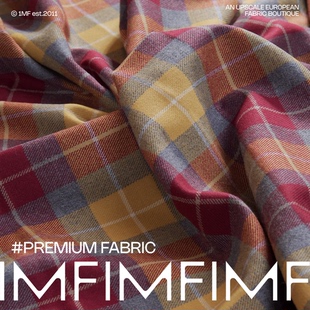 G&CC 羊毛彩色格纹面料 宽150CM 315G/M 意大利直邮 ZAJ4Z 7244