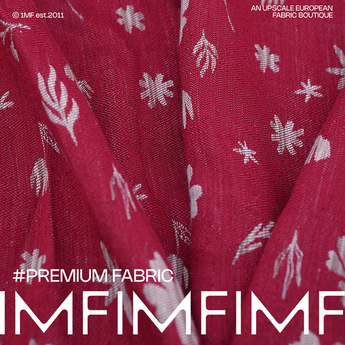 门幅有缺口ARM.P高定 麻混纺 提花布料宽148CM T02FO PZ01