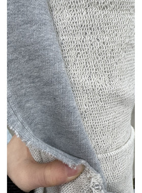 G&CC 棉针织面料双面色卫衣服装布料 幅宽170CM653G/M意大利进口