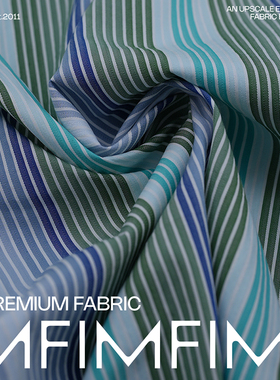 般若浮生 日本高支高密真丝棉面料衬衫连衣裙服装布料 幅宽115cm