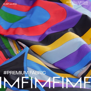 几何皮球皮感印花羽绒服面布料宽145CM 时装 法国直邮 CCI面料